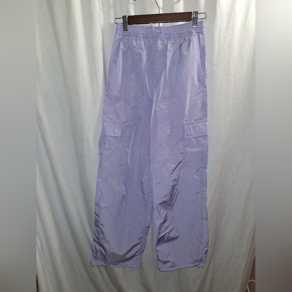 Pink windbreaker cargo pants size XS